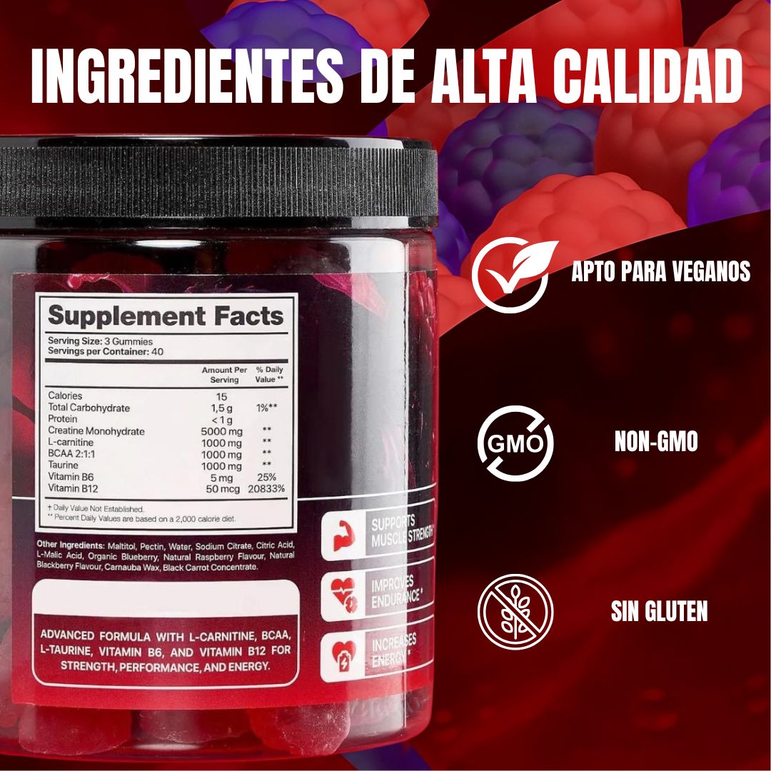 Gummies de Creatina (Frutas del Bosque)