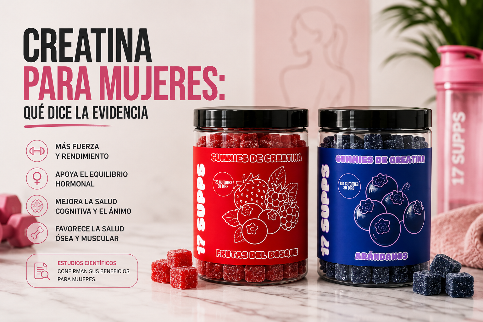 Creatina para mujeres: qué dice la evidencia (y qué no)