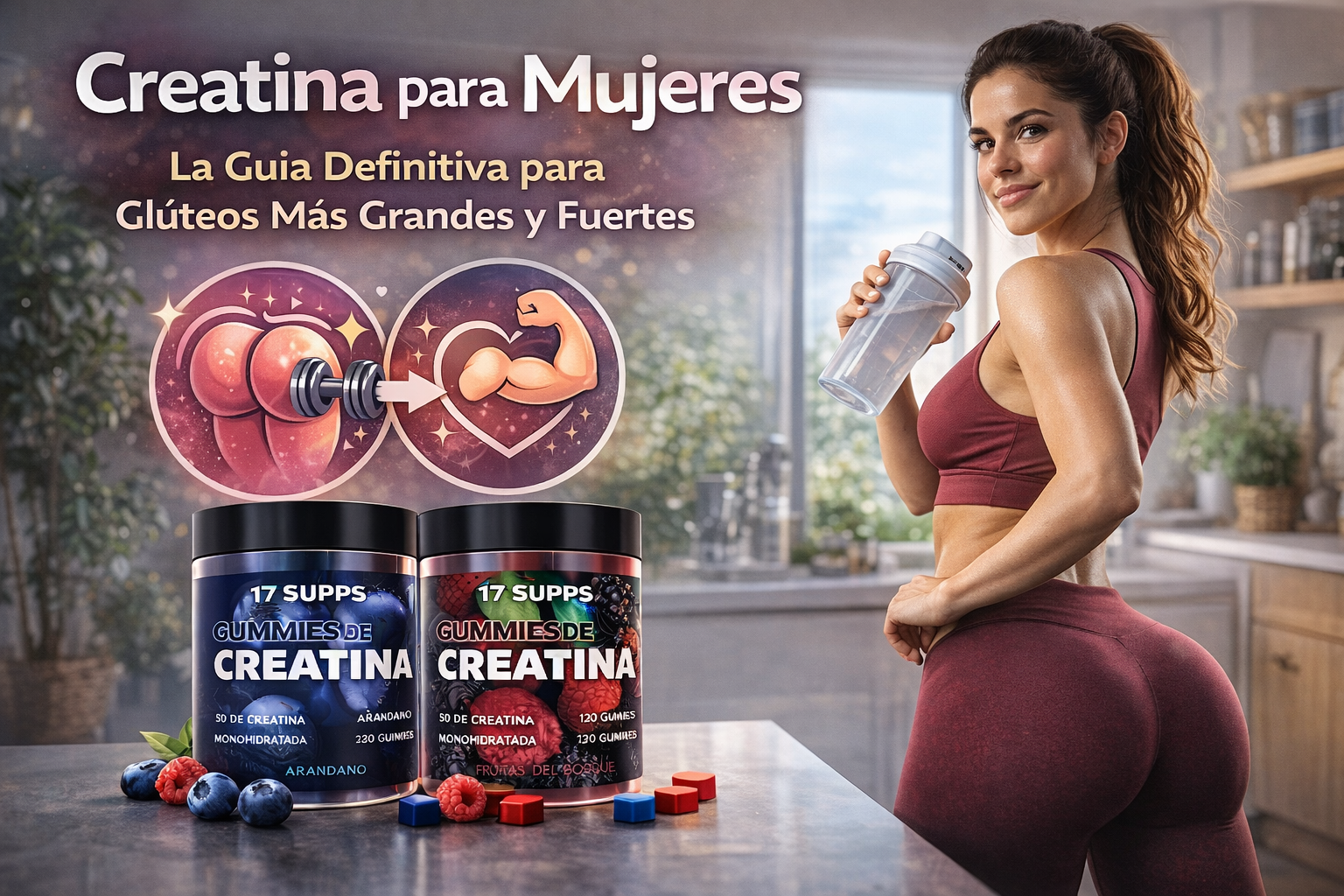 Creatina para Mujeres: La Guía Definitiva para Glúteos Más Grandes y Fuertes