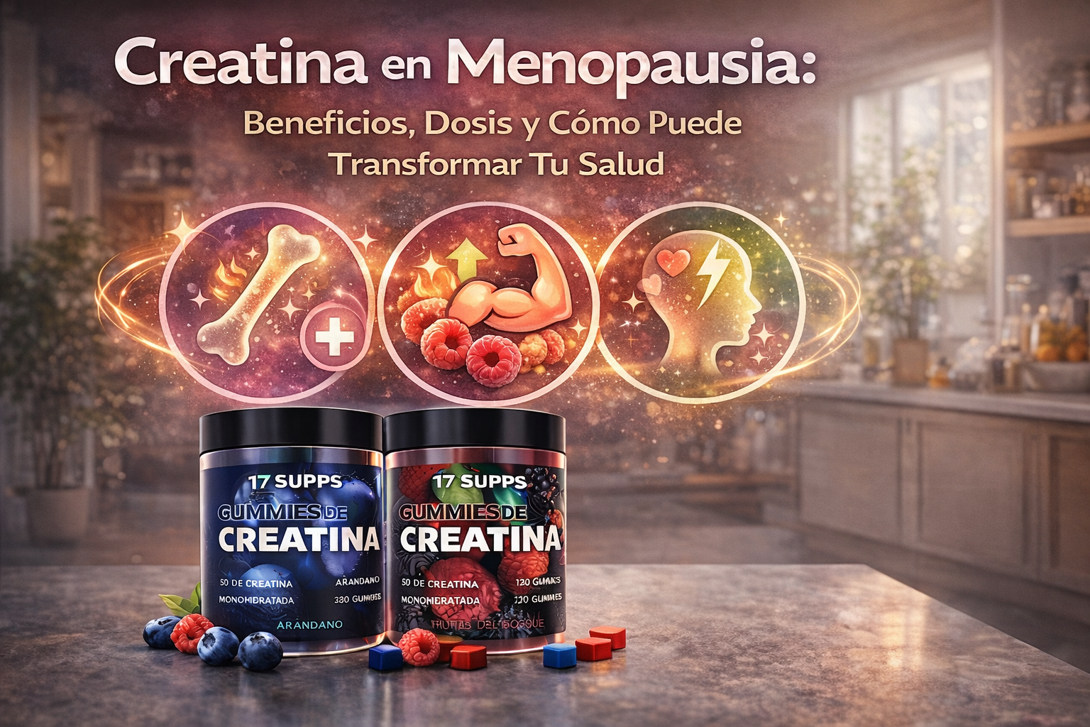 Creatina en Menopausia: Beneficios, Dosis y Cómo Puede Transformar Tu Salud