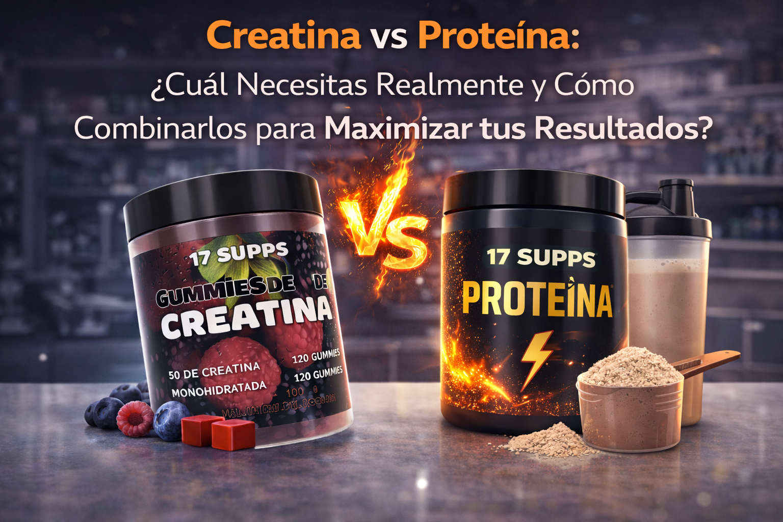 Creatina vs Proteína: ¿Cuál Necesitas Realmente y Cómo Combinarlos para Maximizar tus Resultados?
