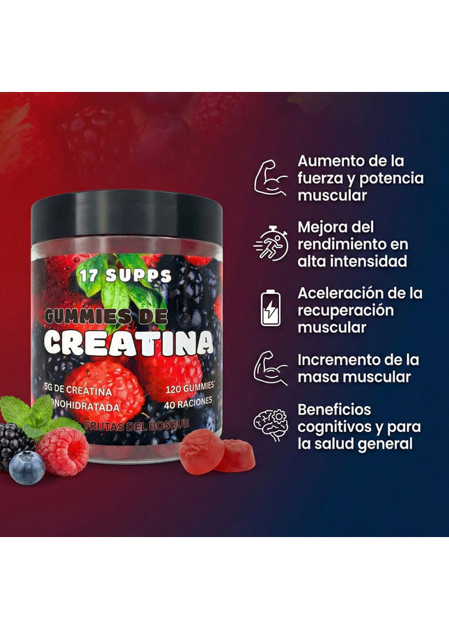 Gummies de Creatina (Frutas del Bosque)