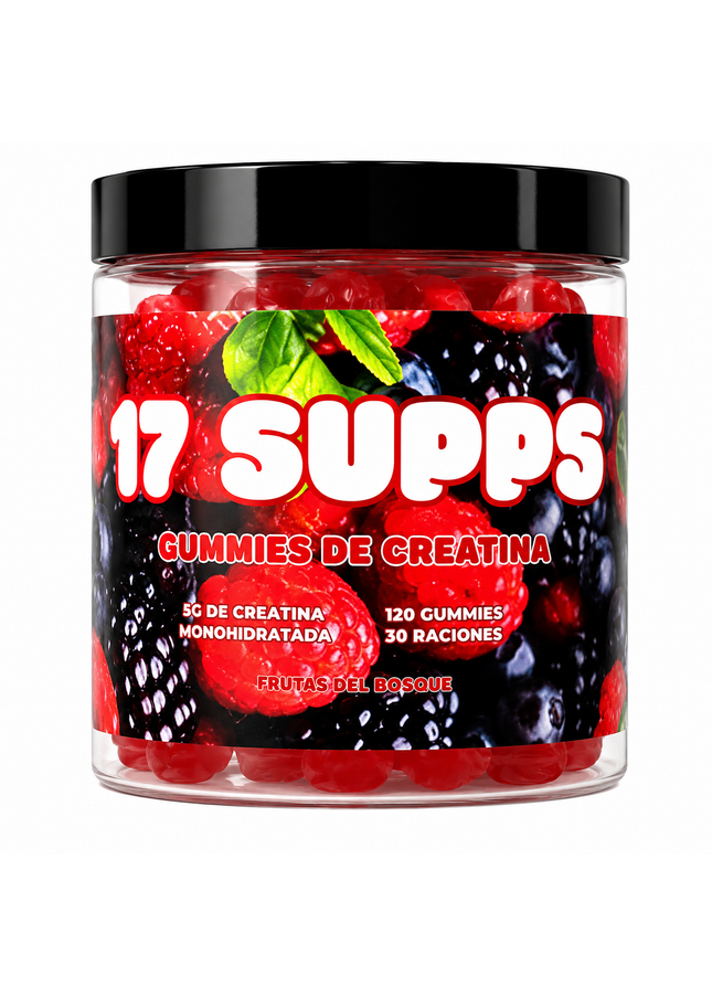 Gummies Creatina Frutas del Bosque (120 Gummies)