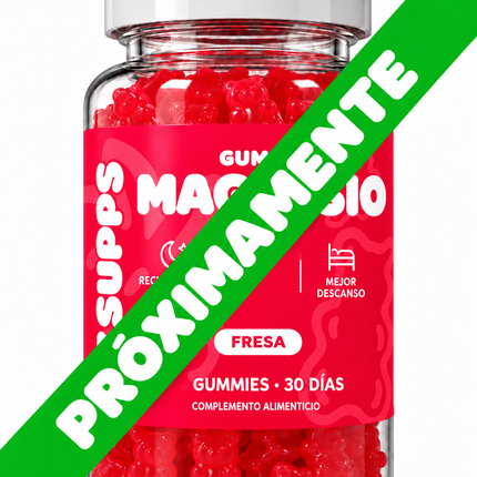 Gominolas de Magnesio - Fresa (60 GUMMIES)