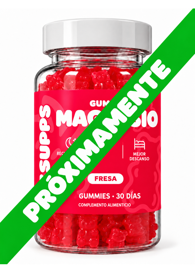 Gominolas de Magnesio - Fresa (60 GUMMIES)