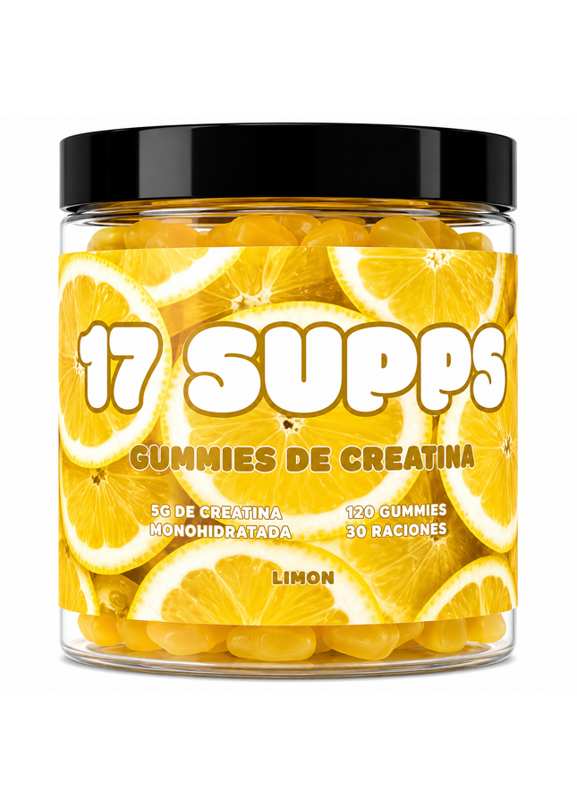 Gummies Creatina Limón (120 Gummies)